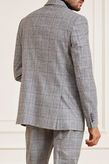 MARCIANO BY GUESS SEAN NOTCH BLAZER BLACK/WHITE/RED CHECK 8