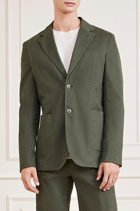MARCIANO BY GUESS GRANT PATCH PKTS MOSSY BLAZER GREEN 1