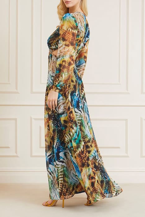 MARCIANO BY GUESS URSULA GOWN SOLID EUTOPIA MAXI DRESS PRINT 5