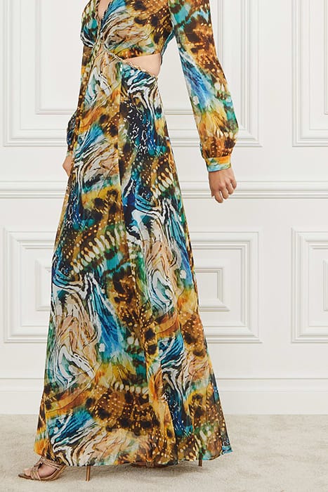 MARCIANO BY GUESS URSULA GOWN SOLID EUTOPIA MAXI DRESS PRINT 7