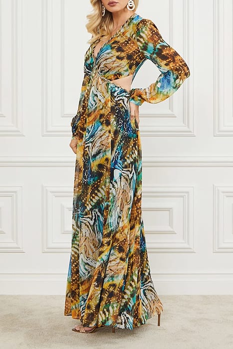 MARCIANO BY GUESS URSULA GOWN SOLID EUTOPIA MAXI DRESS PRINT 6