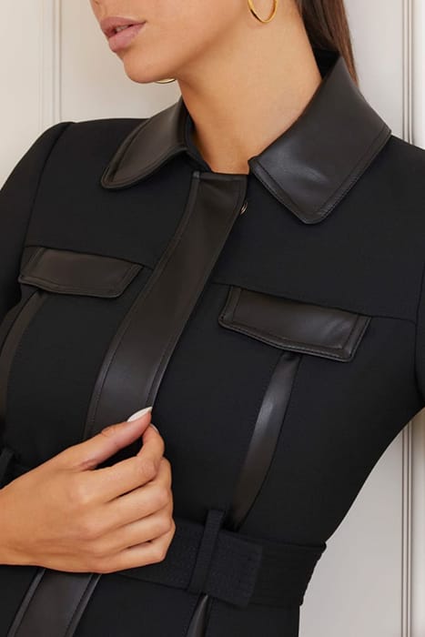 MARCIANO BY GUESS MADDY TRENCH JET BLACK 6