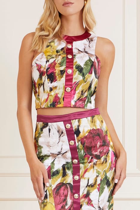 MARCIANO BY GUESS AUTUMN GARDEN BROCAD TOP PRINT 1