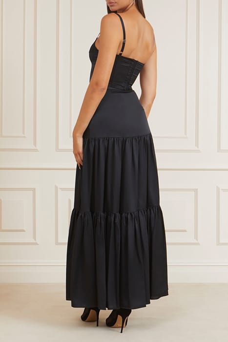 MARCIANO BY GUESS LOLA CORSET SOLID JET BLACK TOP 7