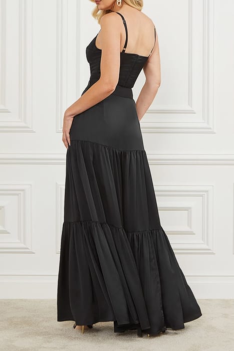 MARCIANO BY GUESS LOLA CORSET SOLID JET BLACK TOP 4