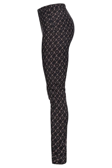 LOTO PANTALONE GEORGETTE STRET BLACK/NUDE 3