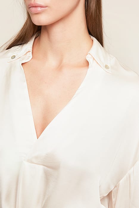 OVERSIZED VISCOSE SATIN SHIRT BEIGE 6