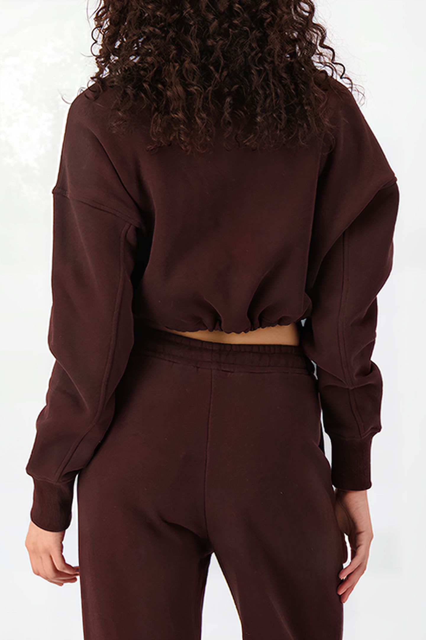 MAE CREWNECK SWEATER BROWN 2