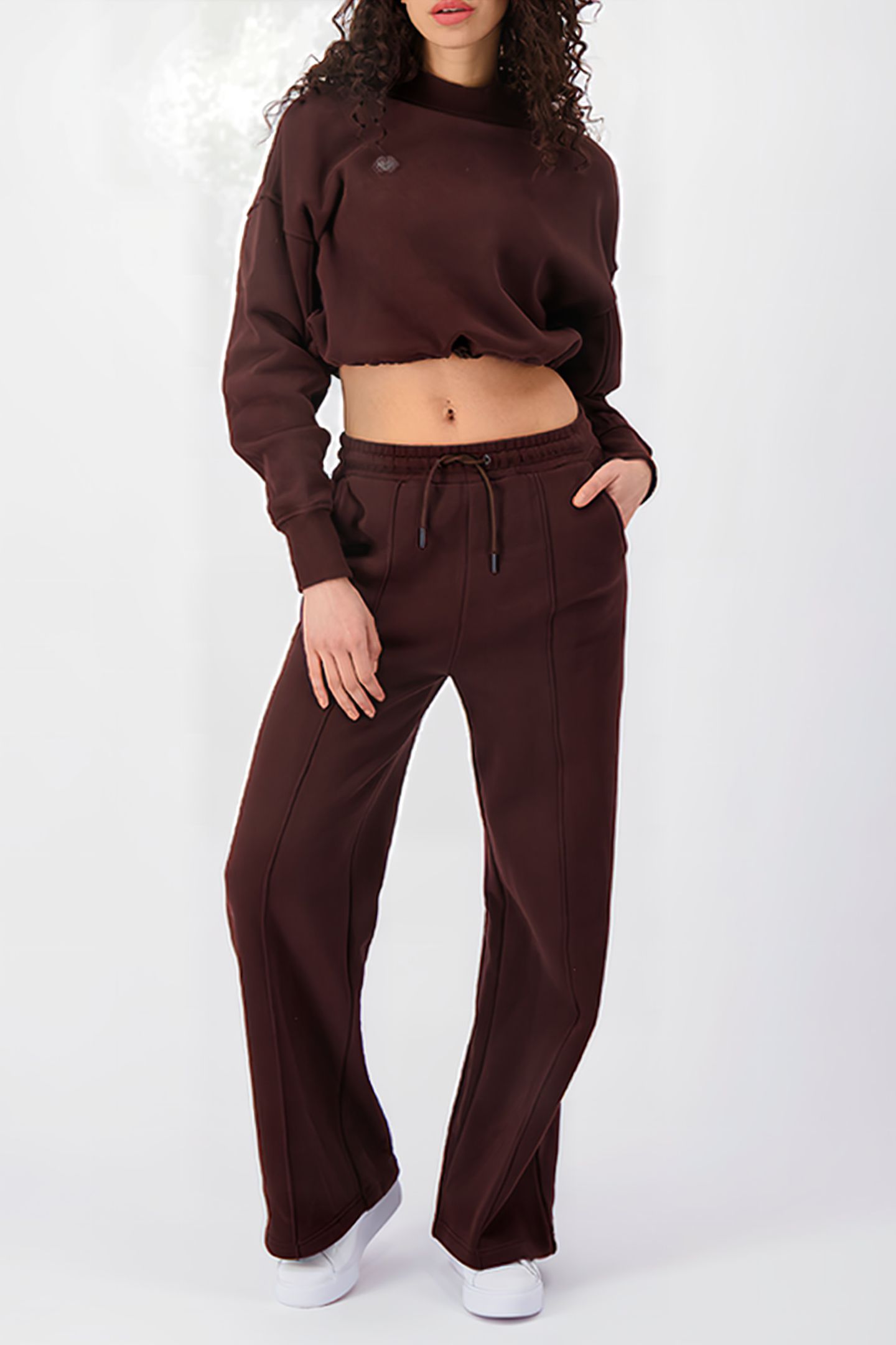 MAE CREWNECK SWEATER BROWN 5