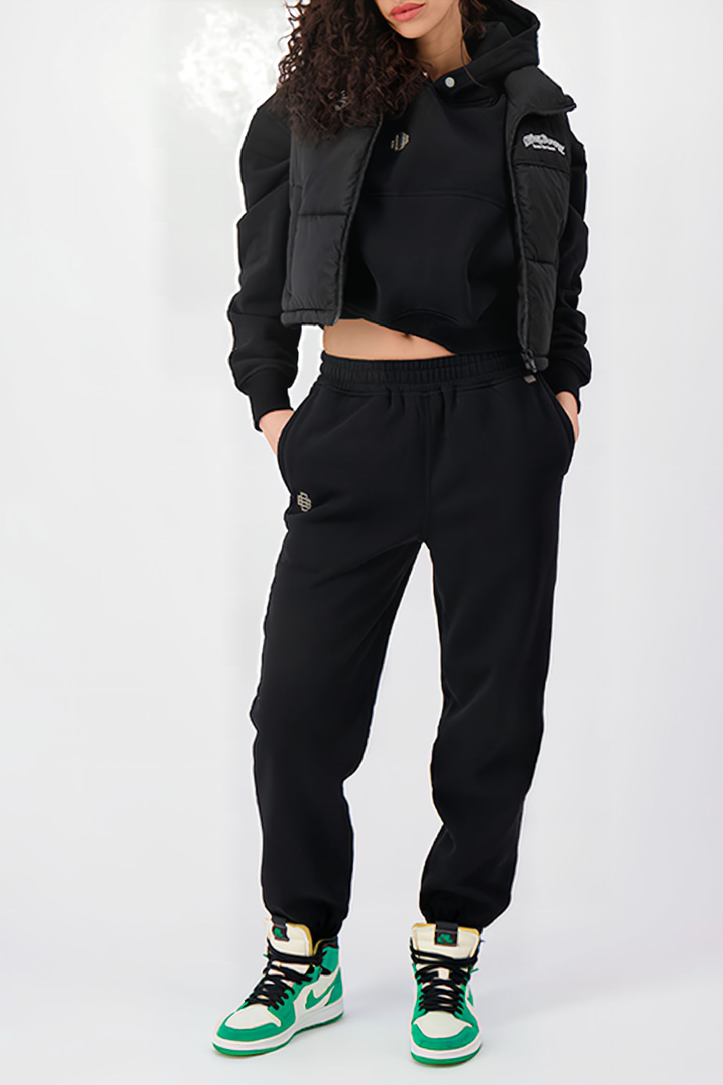 MONOGRAM HOODY BLACK 2