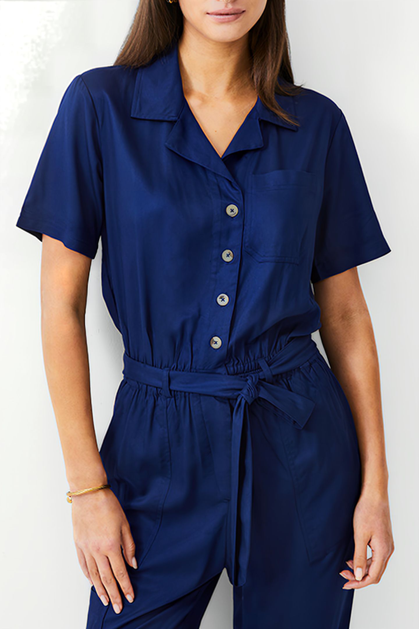 UTILITY POCKET JUMPSUIT DK NAVY 3