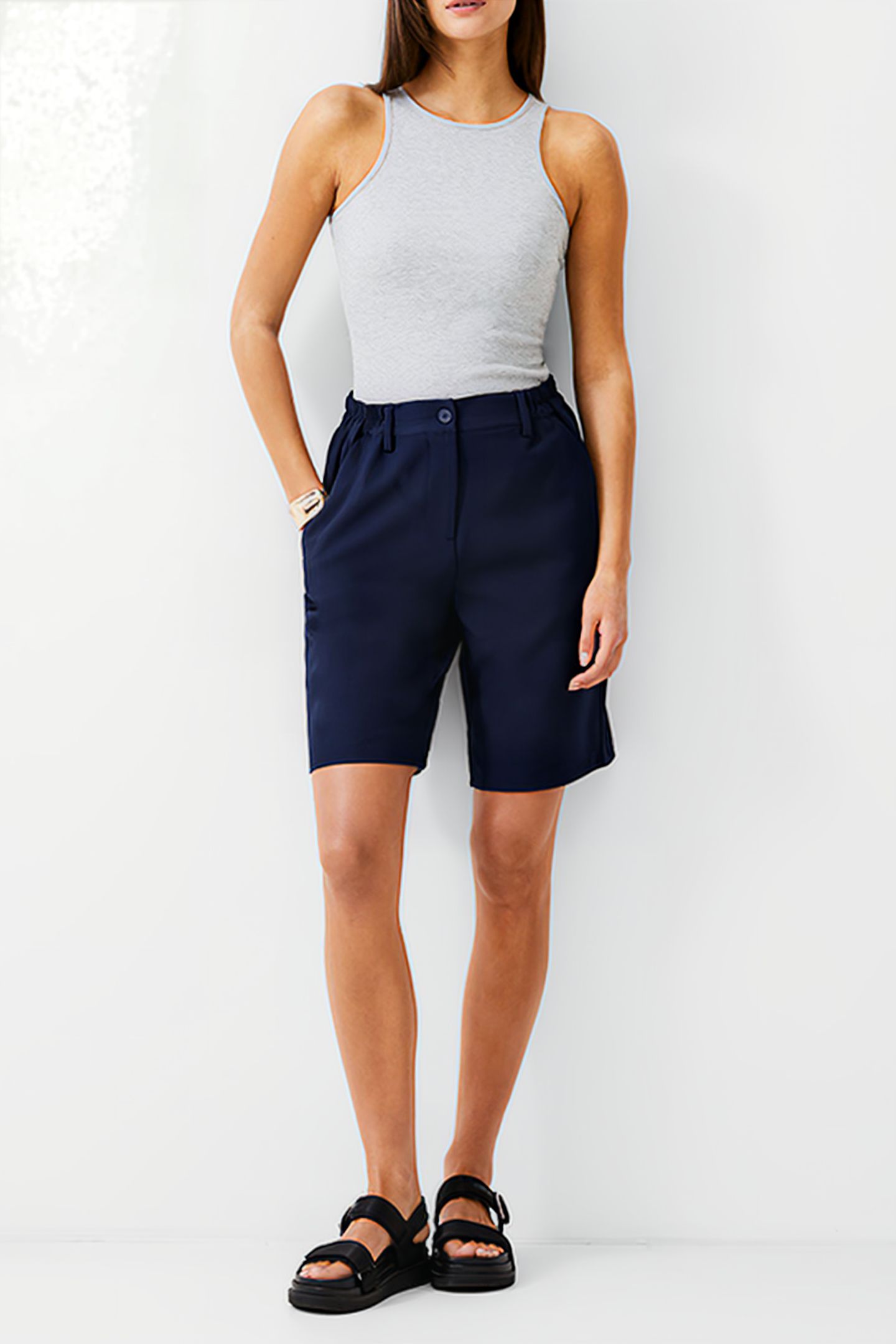 TAILORED SHORT DK NAVY 2