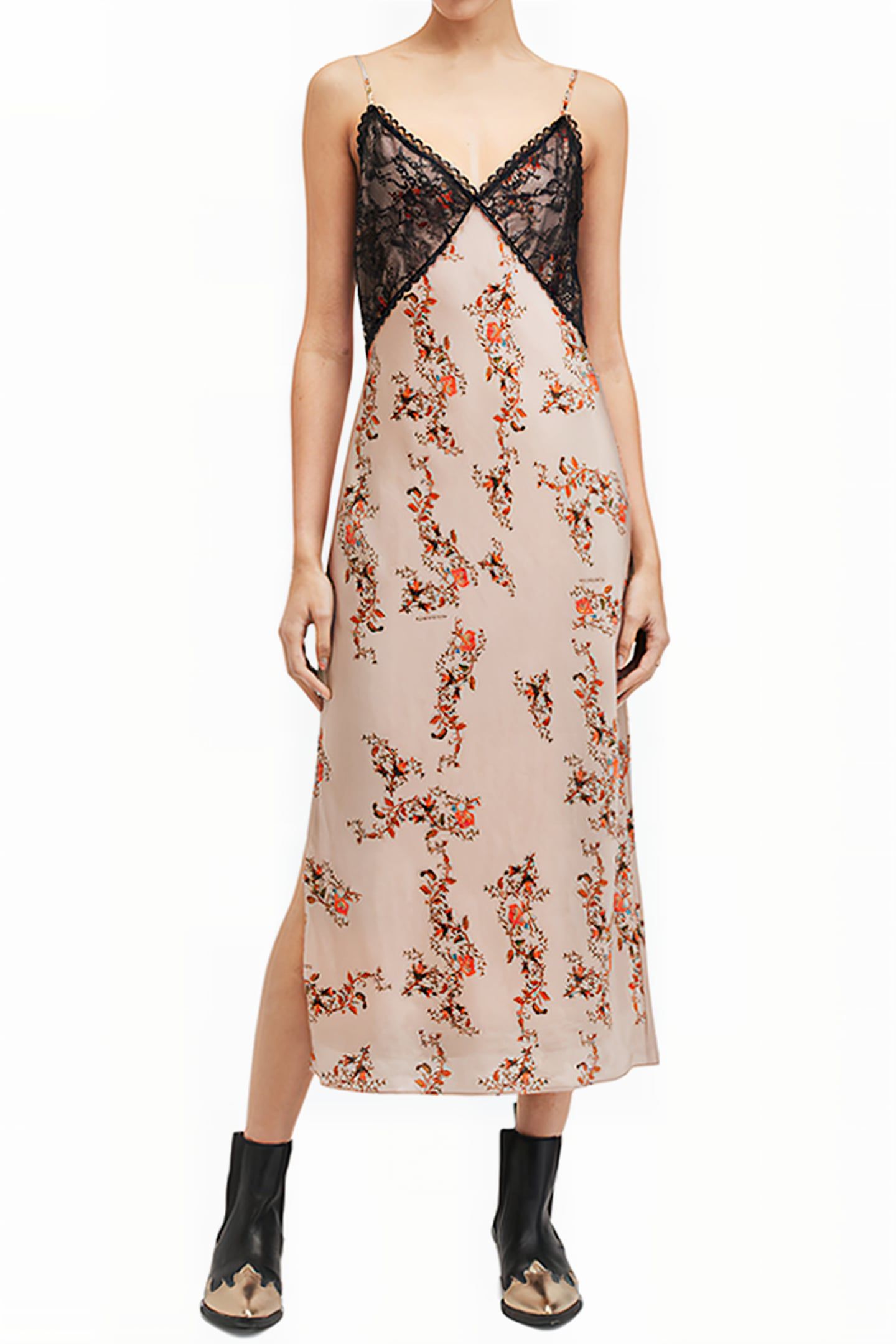 IMMY OTO DRESS ALMOND BEIGE 1