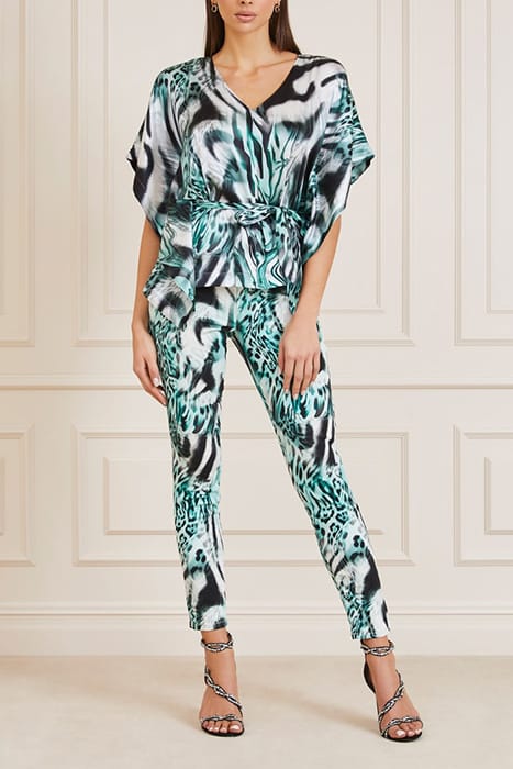 MARCIANO BY GUESS MADELYN KIMONO FELINE FEELING PRINT 3