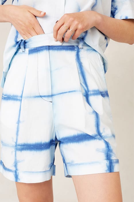 MARISOL SHORT SHIBORI NATURAL INDIGO 4