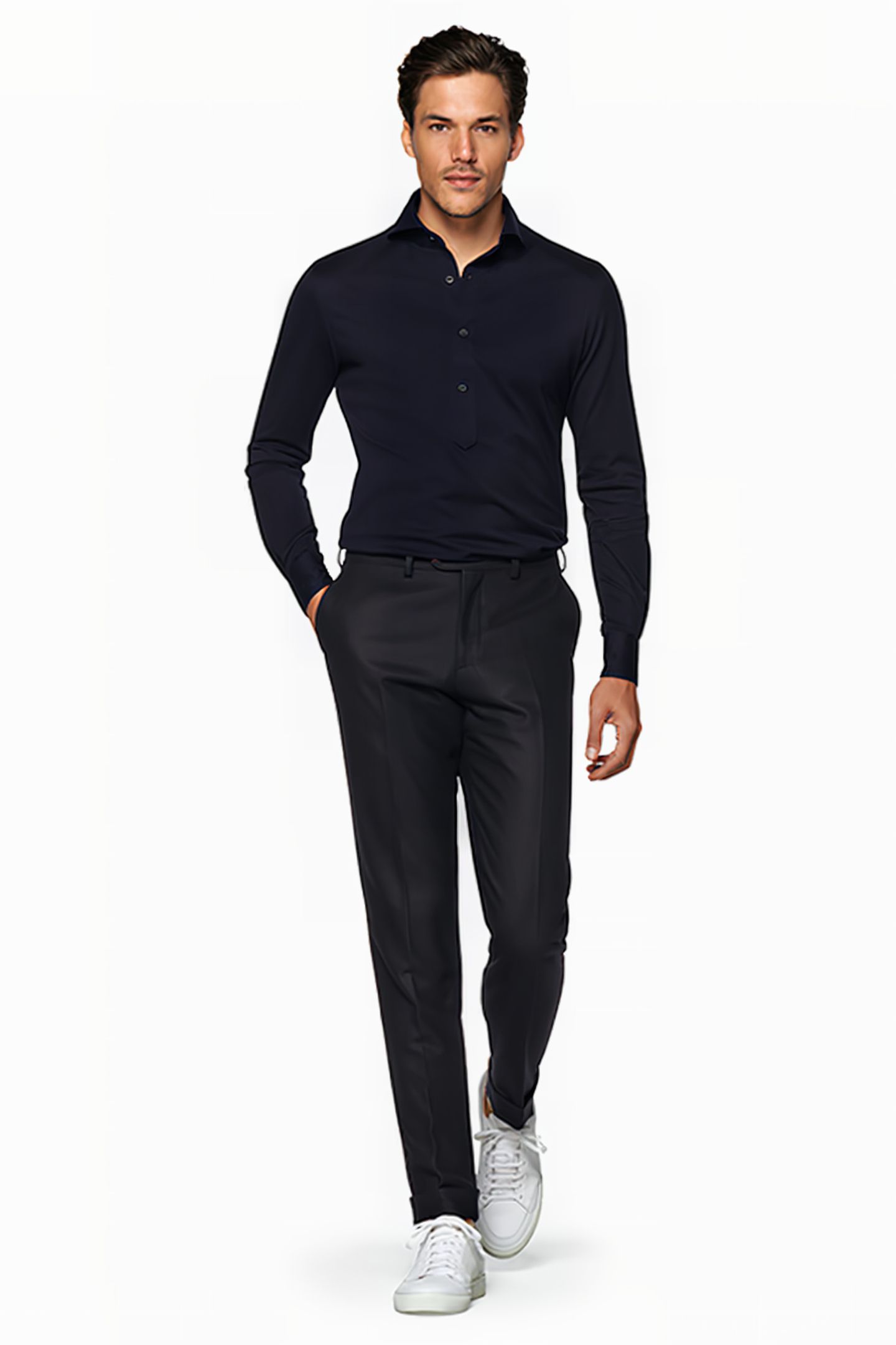 TROUSERS-NAVY NAVY 5