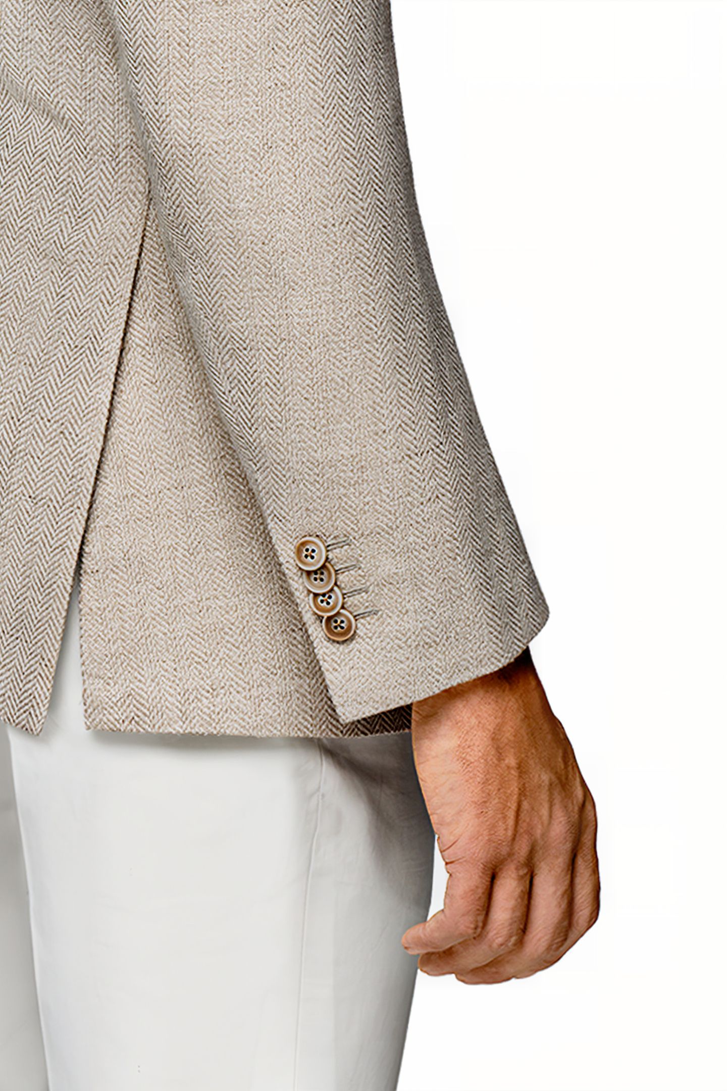 JACKET-L.BROWN-HERRINGBONE LIGHT BROWN 8