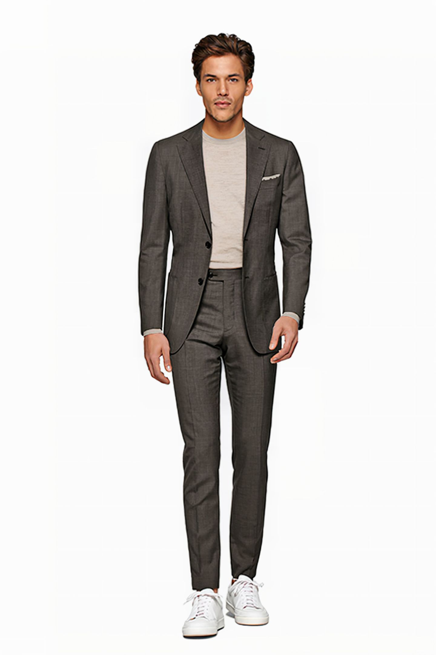 SUIT-TAUPE MID BROWN 1