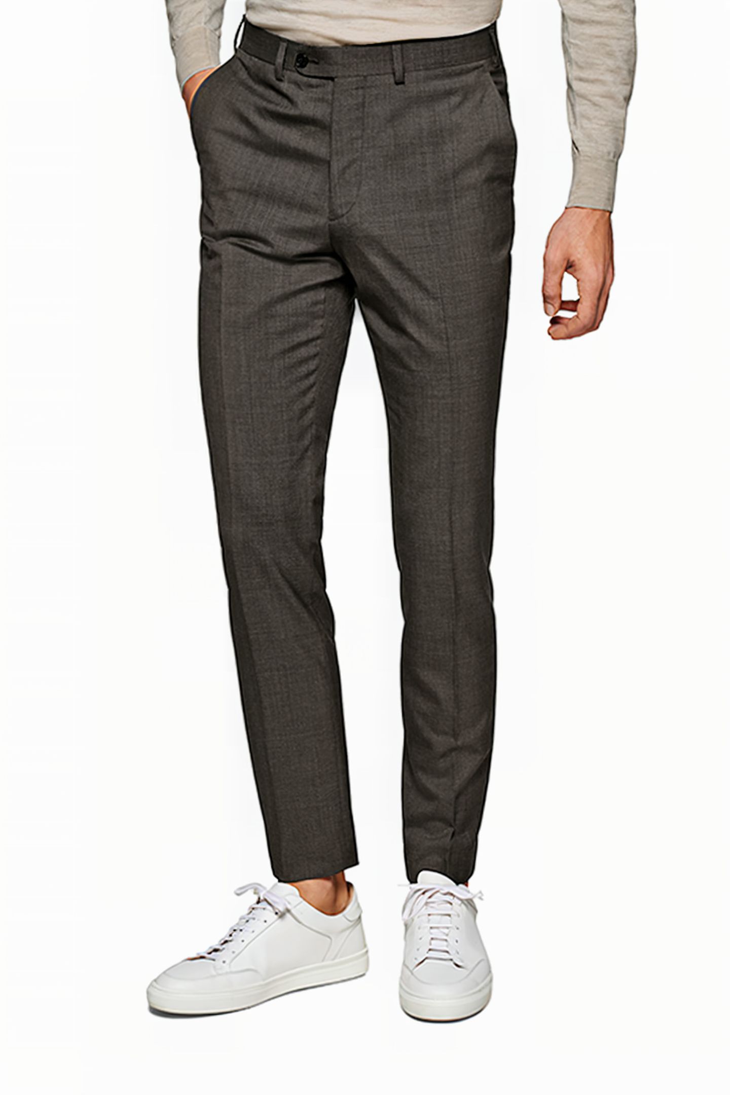 SUIT-TAUPE MID BROWN 6