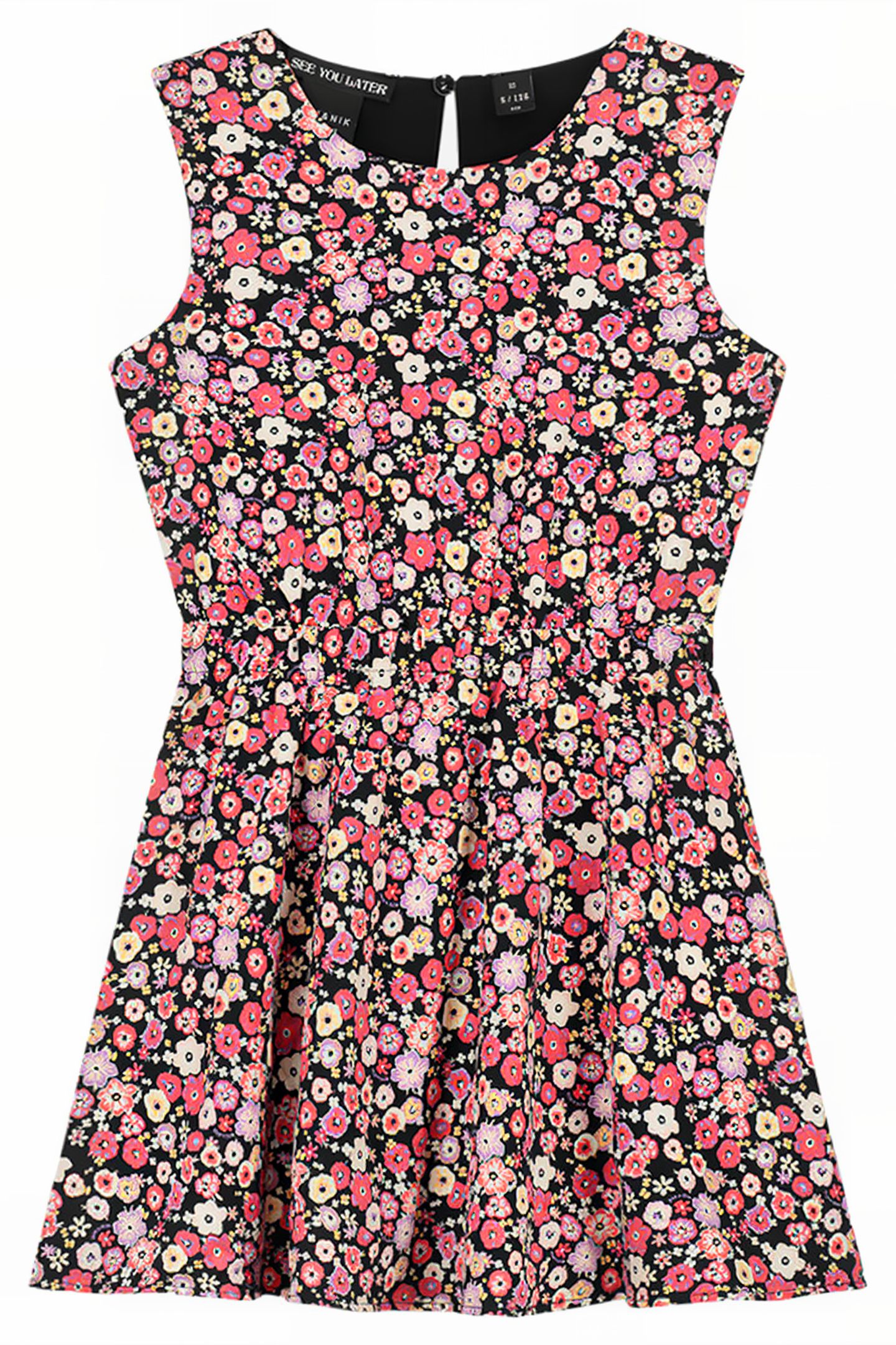 NORA DRESS CANDY PINK/BLACK 1