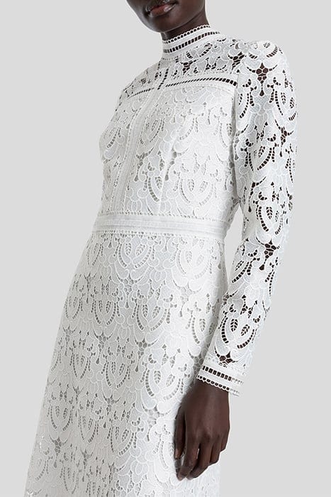 MONA MINI LENGTH LACE DRESS SNOW WHITE 5