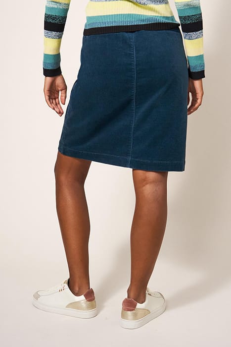 MELODY CORD SKIRT DARK TEAL 2