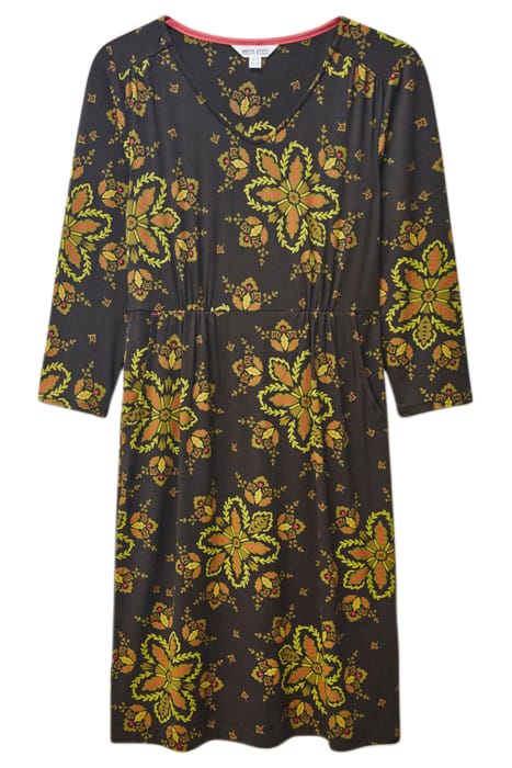 TALLIE ECO VERO JERSEY DRE BLACK PRINTED 1