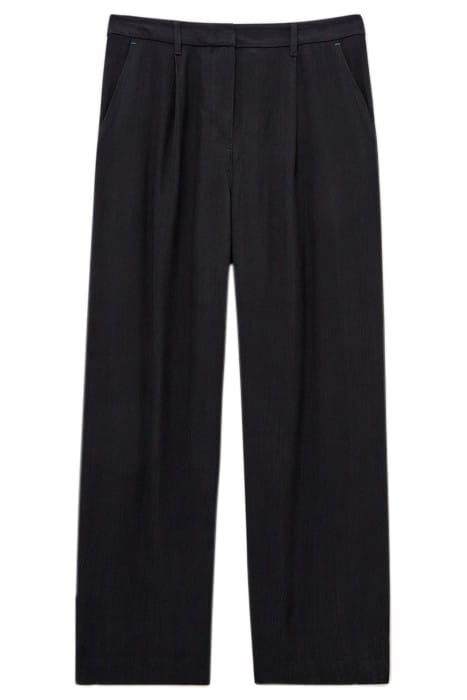 LUCINDA CREPE WIDE LEG TROUSER PURE BLACK 4