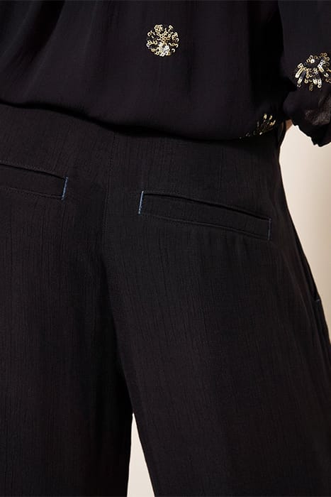 LUCINDA CREPE WIDE LEG TROUSER PURE BLACK 5