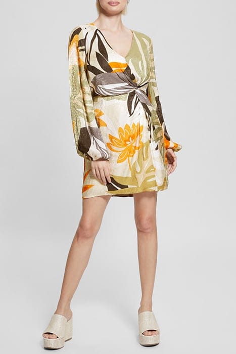 MARCIANO BY GUESS LS CASSIA JACQUARD D FOLIAGE FORM PRINT 3
