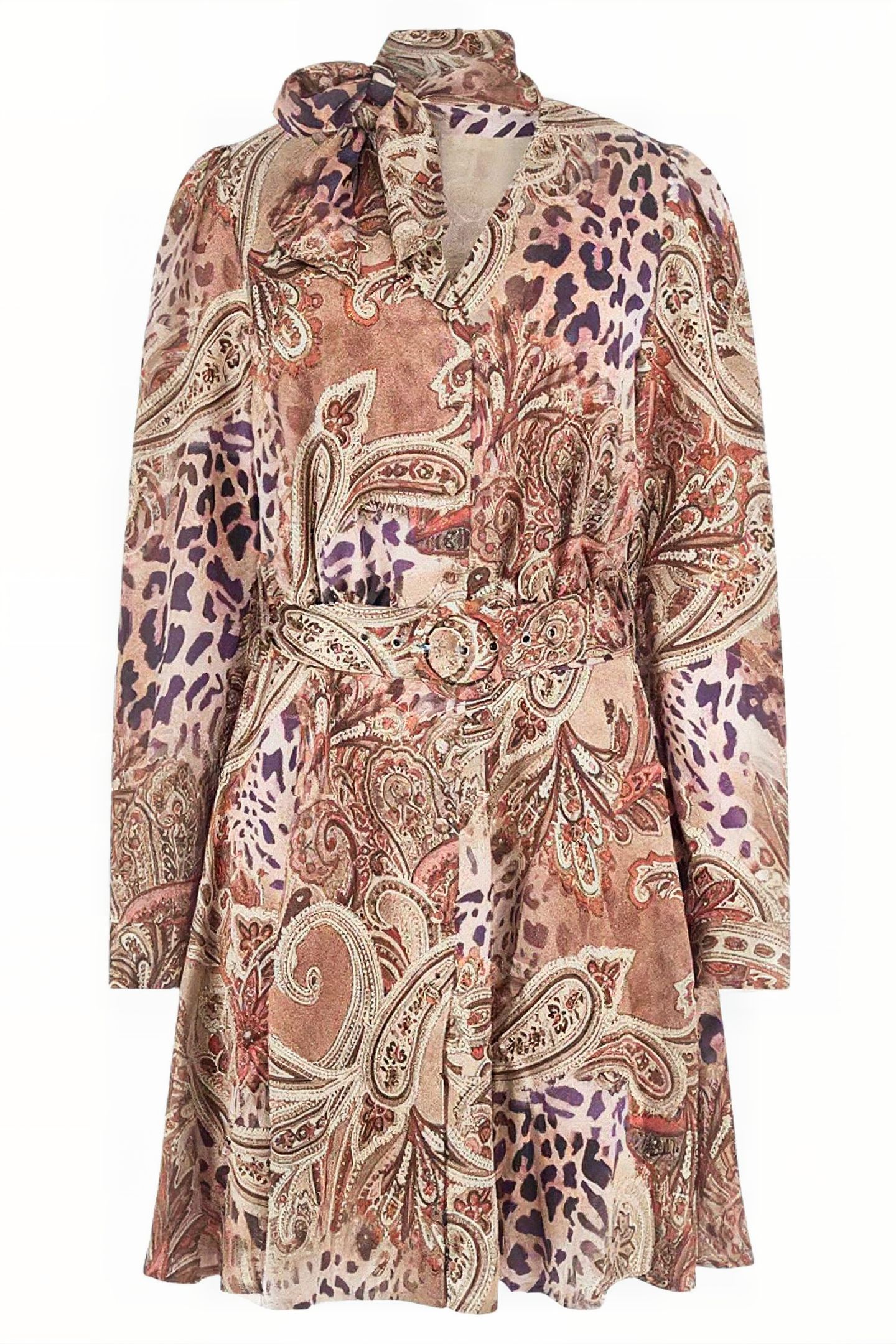 GUESS ECO MIREILLE DRESS RED MULTI PATTERN 4