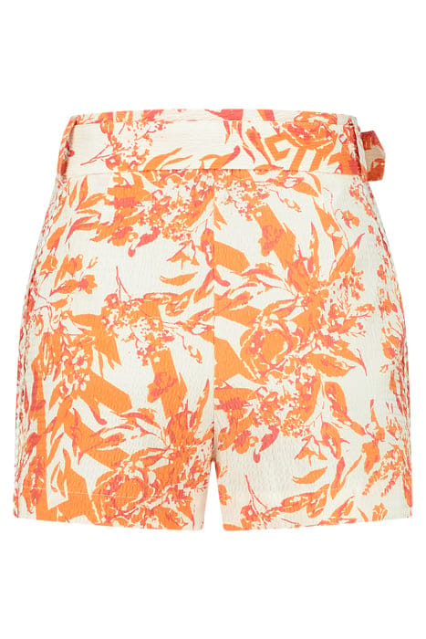 RACHEL STRUCTURE SHORTS SUN ORANGE/CREAM 2
