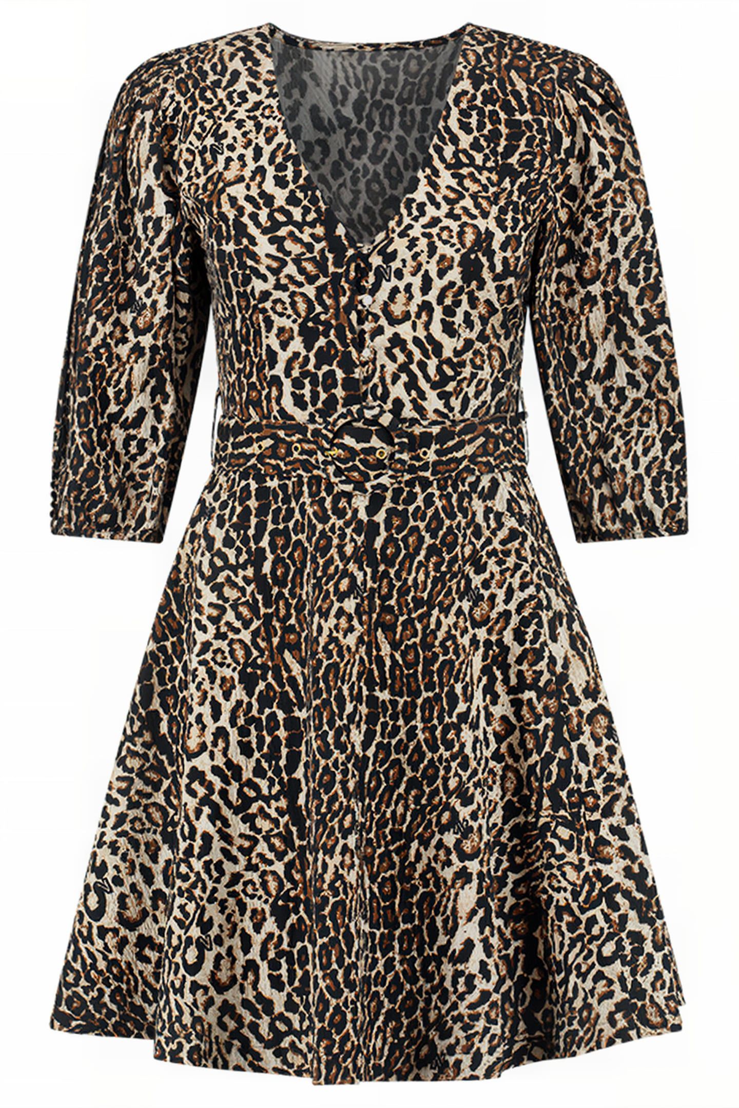 RACHEL STRUCTURE DRESS DUST/BLACK 1