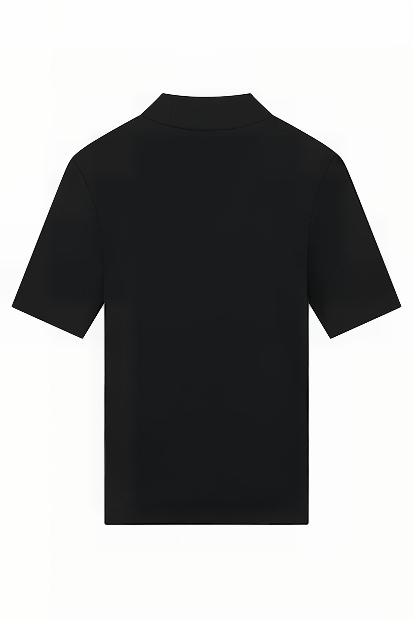 RIB TOP TURTLE NECK BLACK 2