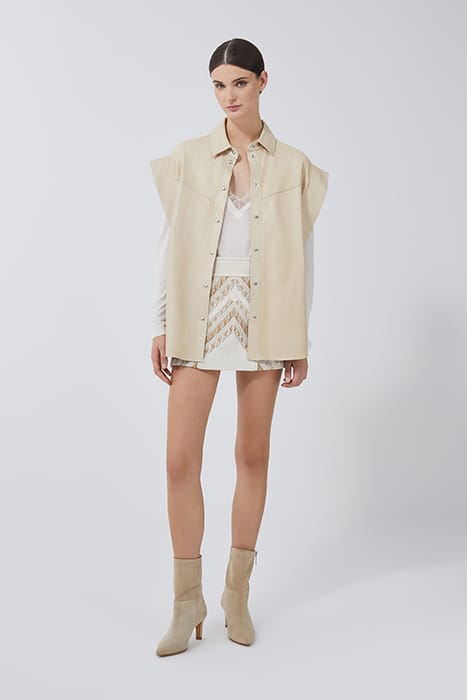 MULLEN OVERSHIRT IN BEIGE 1