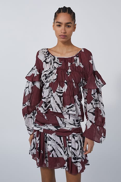 HILTA BURGUNDY/BLACK 1