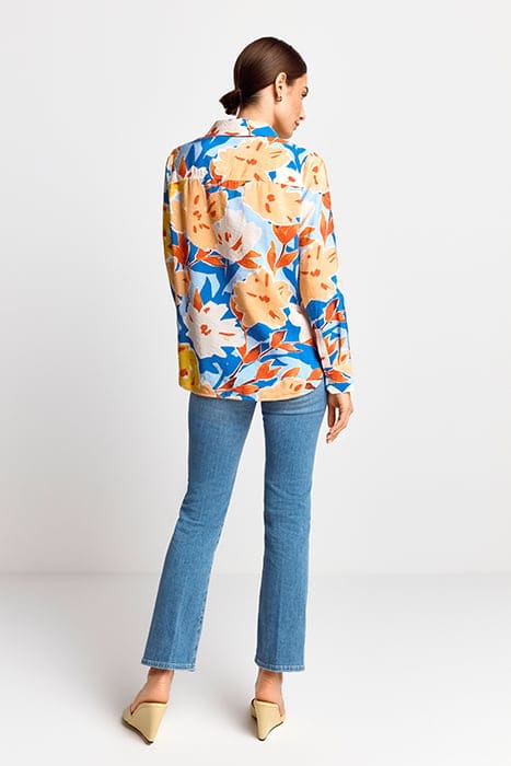 PRINTED BLOUSE AZZURE BLUE 3