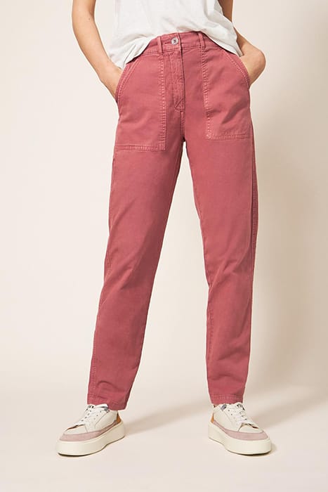 TWISTER CHINO TROUSER MID PLUM 1