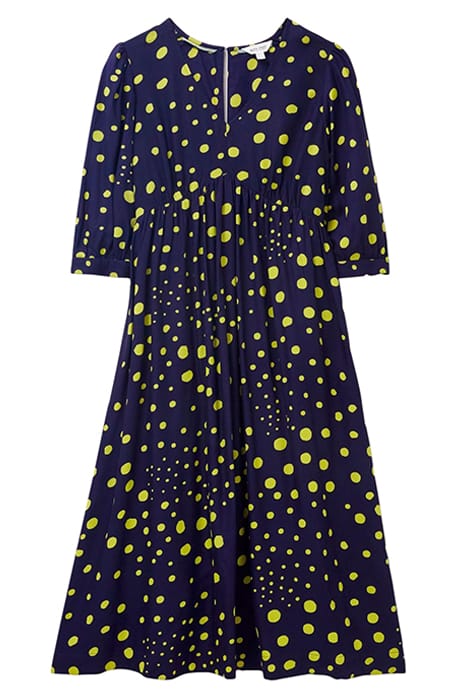 LUCY ECO VERO MINI DRESS NAVY 1