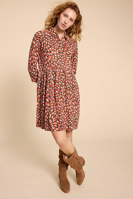 EVERLY JERSEY SHIRT DRE PINK PRINTED 1