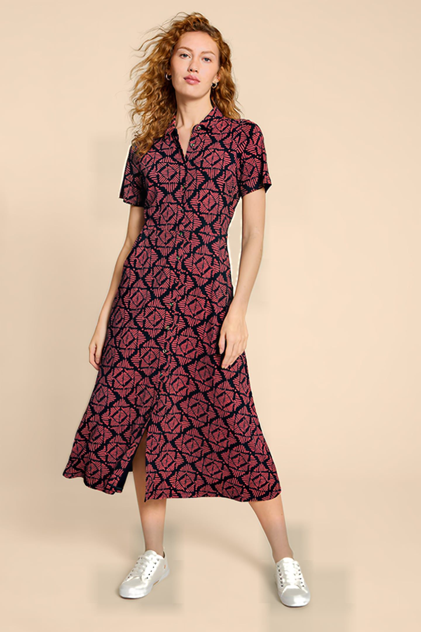 RUA JERSEY SHIRT DRE PINK PRINTED 1