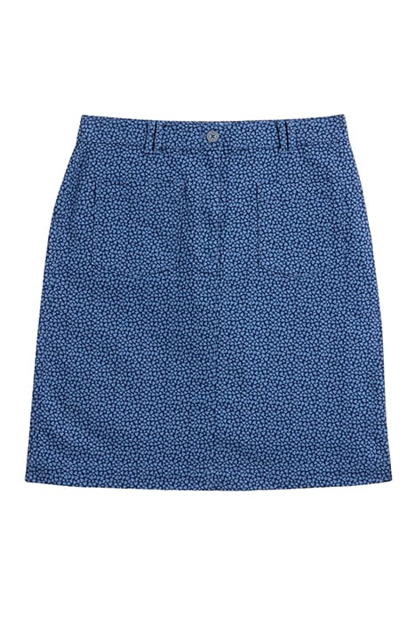 MELODY TWILL SKIRT BLUE PRINTED 3