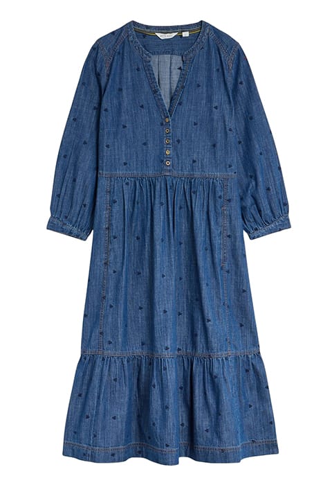NAYA DENIM MINI DRESS MID DENIM 2