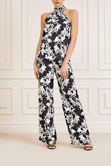 MARCIANO BY GUESS SUNBURST TOP BLACK PRINT 3