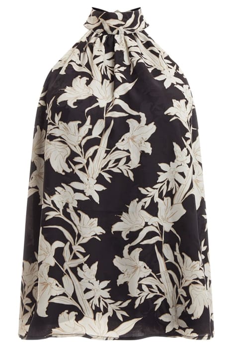 MARCIANO BY GUESS SUNBURST TOP BLACK PRINT 4