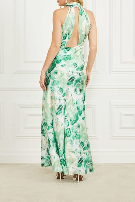 MARCIANO BY GUESS SOPHIA LONG DRESS ROSES BOUQUET PRINT 7