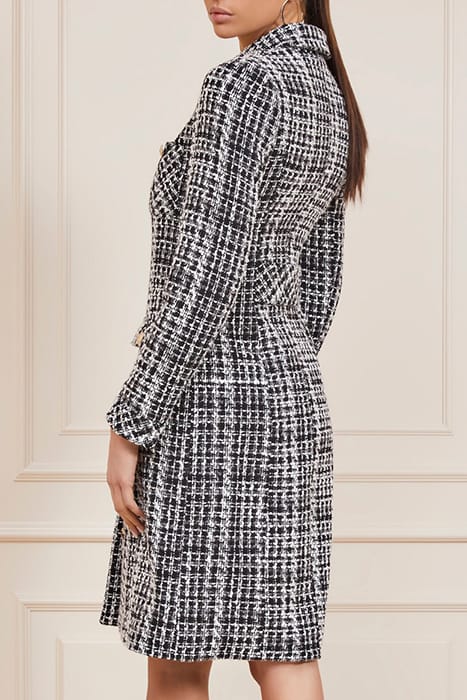 MARCIANO BY GUESS MEGAN COAT CHECK BLACK AND WHIT 2