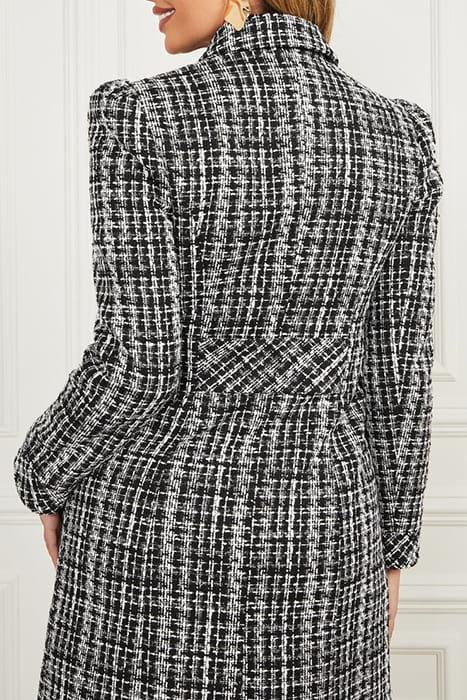 MARCIANO BY GUESS MEGAN COAT CHECK BLACK AND WHIT 7