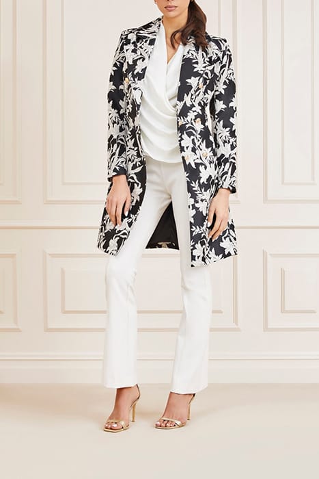 MARCIANO BY GUESS SUNBURST TRENCH BLACK PRINT 3