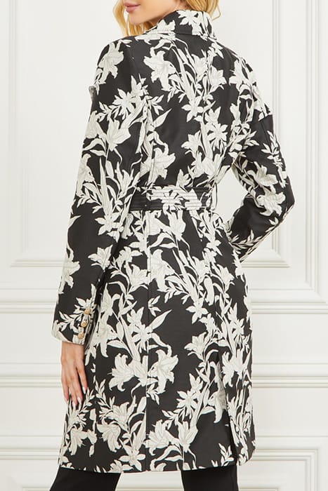 MARCIANO BY GUESS SUNBURST TRENCH BLACK PRINT 2